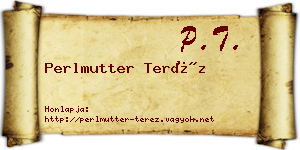 Perlmutter Teréz névjegykártya